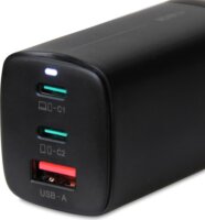 iBox C-65 GaN 2x USB-C / USB-A Hálózati töltő - Fekete (65W)