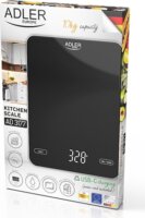 Adler AD 3177b Digitális konyhai mérleg - Fekete