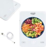 Adler AD 3177w Digitális konyhai mérleg - Fehér