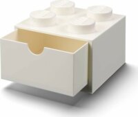 LEGO Brick 4 Fiókos tároló doboz - Fehér