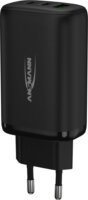 Ansmann HC365PD 2xUSB-C / USB-A Hálózati töltő - Fekete (65W)