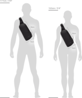 Pacsafe Vibe 150 Anti-Theft Sling Táska - Fekete