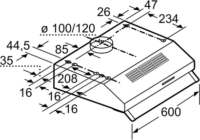 Siemens LU62LFA51 iQ100 Páraelszívó - Inox
