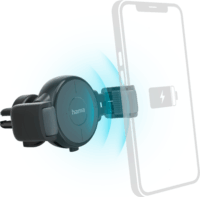 Hama FC-10 FLEX Mobiltelefon autós tartó/töltő - Fekete