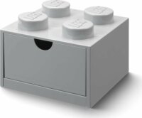 LEGO Brick 4 Fiókos tároló doboz - Szürke