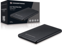 Conceptronic HDE02B 2.5" USB 3.2 Külső HDD/SSD ház - Fekete