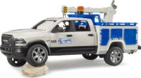 Bruder RAM 2500 Szervizkocsi forgó jelzőfénnyel