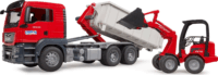 Bruder MAN TGS LKW teherautó konténerrel és rakodóval