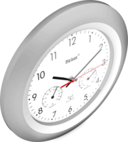 Mebus 19450 Rádióvezérelt falióra - Ezüst/Fehér