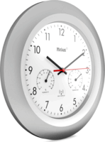 Mebus 19450 Rádióvezérelt falióra - Ezüst/Fehér