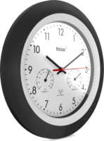 Mebus 19449 Rádióvezérelt falióra - Fekete/Fehér