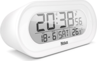 Mebus 25808 Rádióvezérelt ébresztőóra - Fehér