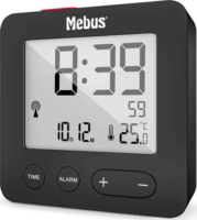 Mebus 25801 Rádióvezérelt ébresztőóra - Fekete