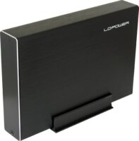 LC Power LC-35U3-BECRUX 3.5" USB 3.0 Külső HDD ház - Fekete