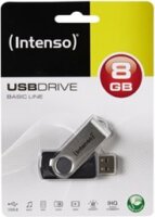 Intenso 8GB Basic-Line USB2.0 pendrive - Fekete/ezüst
