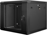 Lanberg 19" fali rack szekrény 9U 600x600mm - fekete