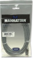 Manhattan USB 2.0 összekötő kábel A-B M/M 5m ezüst