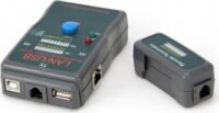 Gembird kábel teszter RJ-45,RJ-11,UTP,STP,USB AA/AB