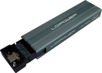 LC-Power LC-M2-C-MULTI-3 M.2 USB 3.2 Külső SSD ház - Szürke