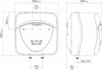 Ariston Andris Lux Eco 10/5 EU Elektromos vízmelegítő 10 liter