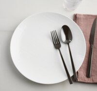 Sambonet Rock PVD Eszpresszó kanál készlet - Fekete (6 darabos)