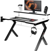 Huzaro Hero 5.0 Gamer asztal - Fekete/Fehér