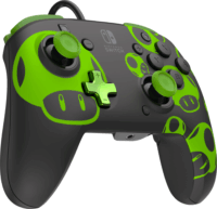 PDP Rematch 1Up Glow In The Dark Vezetékes Controller - Fekete (Switch)