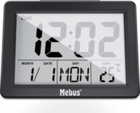 Mebus 25739 Asztali óra - Fekete