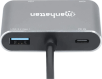 Manhattan USB-C apa - HDMI/VGA anya Adapter