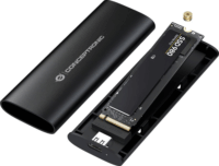 Conceptronic DANTE04B USB3.2 Külső M.2 SATA/NVMe SSD ház - Fekete