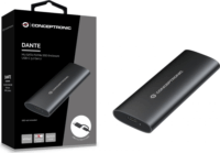 Conceptronic DANTE04B USB3.2 Külső M.2 SATA/NVMe SSD ház - Fekete