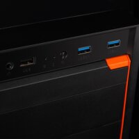 Logic J23 midi Számítógépház - Fekete