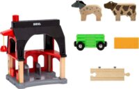 BRIO World Istálló kocsival - kiegészítő vonatpályához