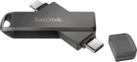 Sandisk Ixpand USB-C/Lightning 64GB Pendrive - Fekete
