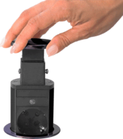 Delight 20431BB 250V Süllyeszthető elosztó 4 aljzatos 1.5m - Fekete