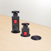 Delight 20430BBS 250V Süllyeszthető elosztó 3 aljzatos 1.5m - Fekete