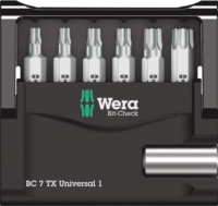 Wera Bit-Check 7 TX Universal 1 Csavarbitkészlet (7 db / csomag)