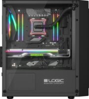 Logic Atos ARGB Számítógépház - Fekete