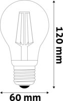 Avide Smart Filament LED Globe A60 izzó 4,5W 400lm 6500K E27 - Állítható fehér