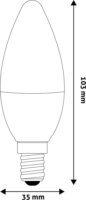 Avide LED Candle izzó 6,5W 806lm 4000K E14 - Természetes fehér