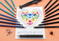 Faber-Castell Black Edition Háromszögletű színes ceruza készlet (36 db / csomag)