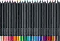 Faber-Castell Black Edition Háromszögletű színes ceruza készlet (36 db / csomag)