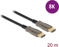 Delock Aktív Optikai HDMI 2.1 - HDMI 2.1 Kábel 20m - Fekete