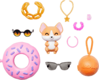 Barbie Fashionistas Extravagáns barna hajú baba kutyával