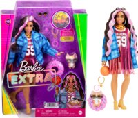 Barbie Fashionistas Extravagáns barna hajú baba kutyával