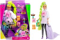 Barbie Fashionistas Extravagáns zöld hajú baba papagájjal