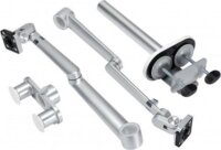 Spire CG-UGOL-2S 27" Monitor asztali tartó kar - Ezüst (2 Kijelző)