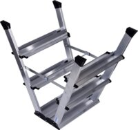 Krause Monto 2x3 lépcsőfokos alumínium fellépő