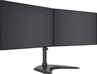 Multibrackets M Basic 15"-27" LCD TV/Monitor asztali tartó kar - Fekete (2 Kijelző)