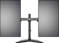 Multibrackets M Basic 15"-27" LCD TV/Monitor asztali tartó kar - Fekete (2 Kijelző)